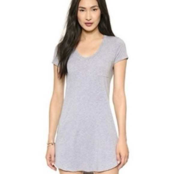 Splendid - Pocket Tee Dress SD8567G - Gray - Size Small - Shopbop - Picture 1 of 16
